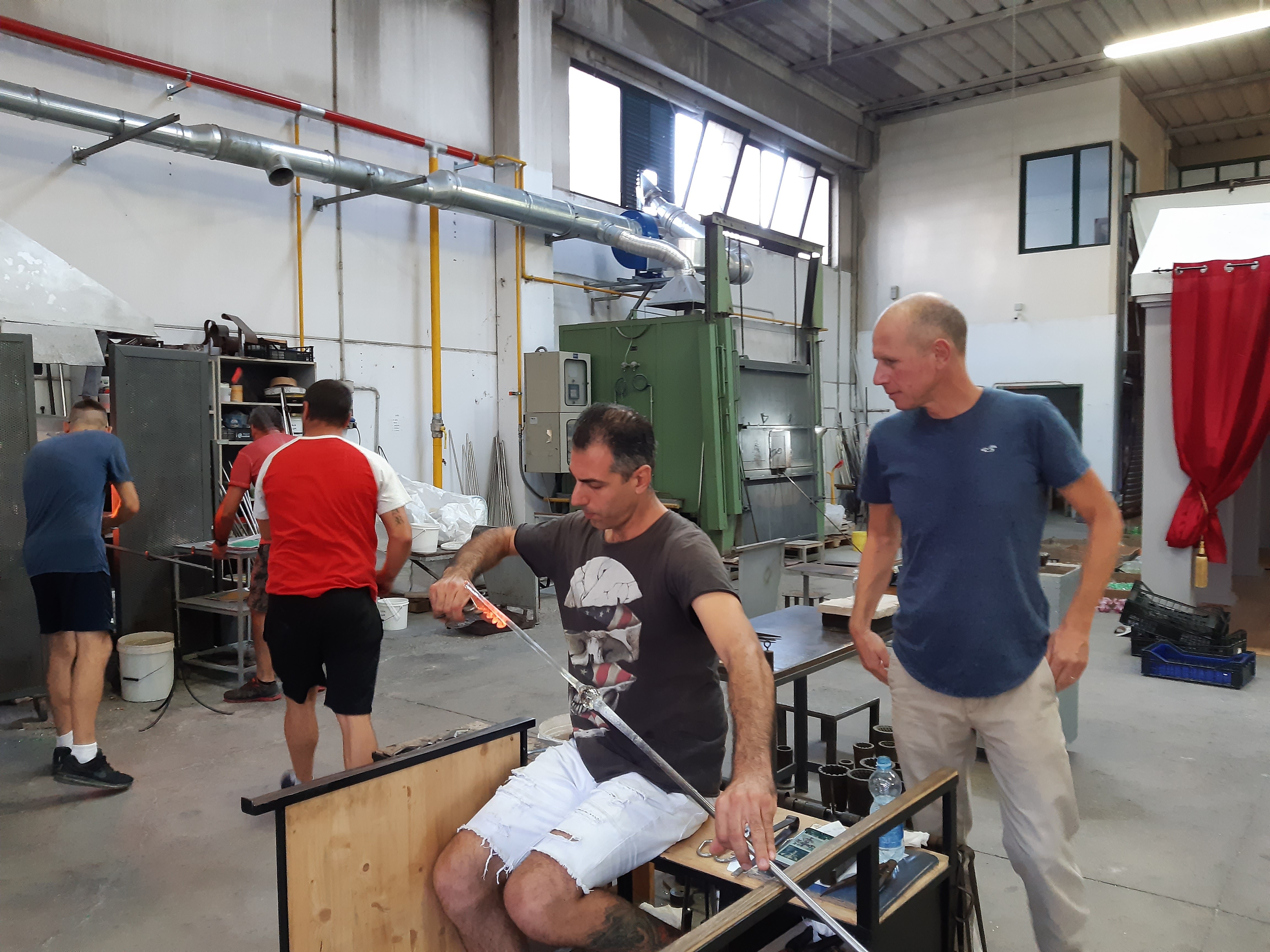 Finished Murano glass chandelier detail