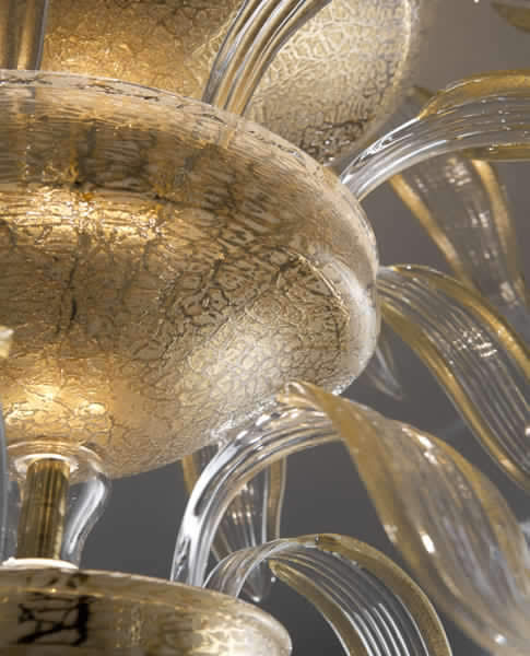 Detail of Murano glass craftsmanship